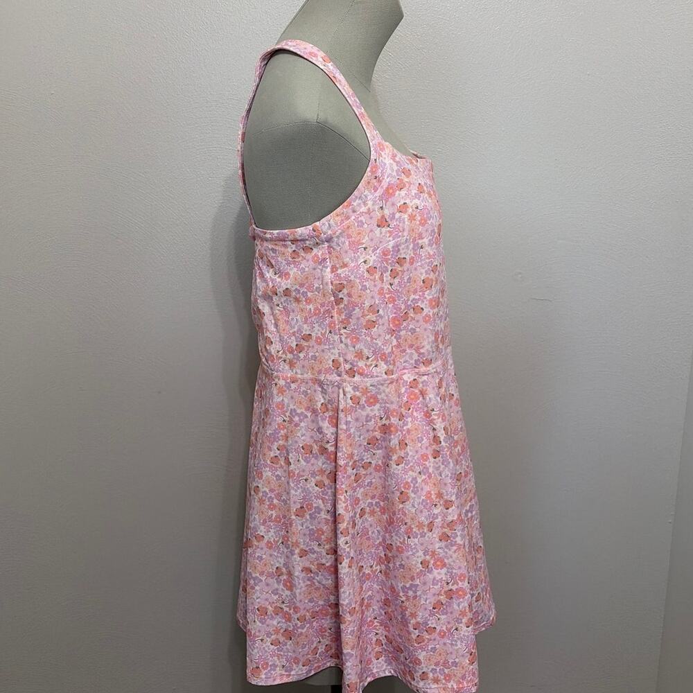 JoyLab Floral Print Active Dress with bra/shorts dress. Size Large - Picture 3 of 8
